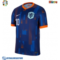 Fotballdrakt Herre Nederland Memphis Depay #10 Bortedrakt EM 2024 Kortermet